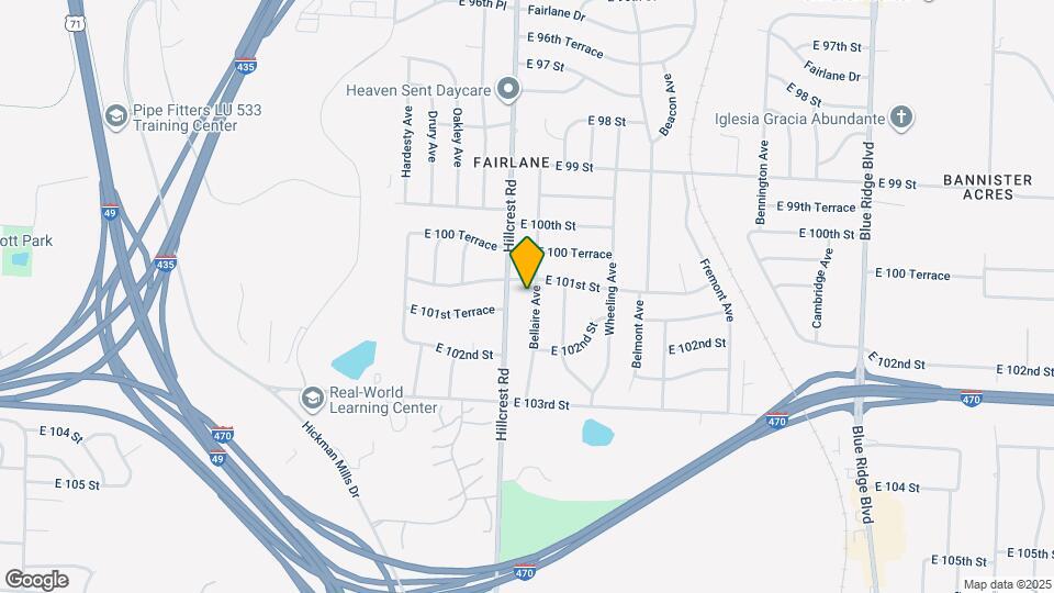 10104 Bellaire Ave Map and Location Details