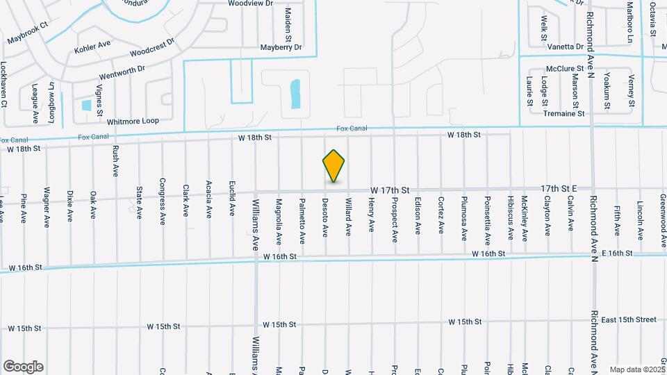 704 W 17th St Map and Location Details