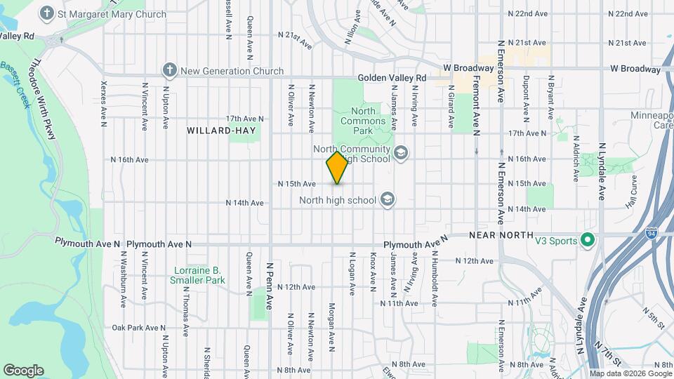 1426 N Morgan Ave Map and Location Details