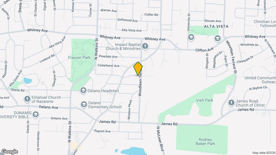 2843 Woodlawn Terrace Map and Location Details