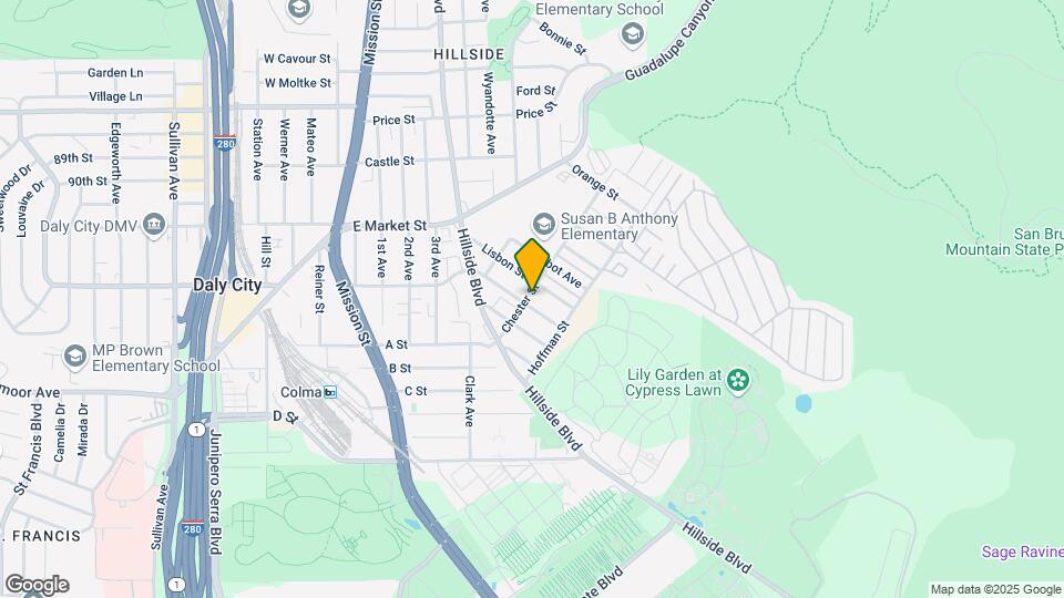 601 Sylvan St Mapa y Detalles de la Ubicación