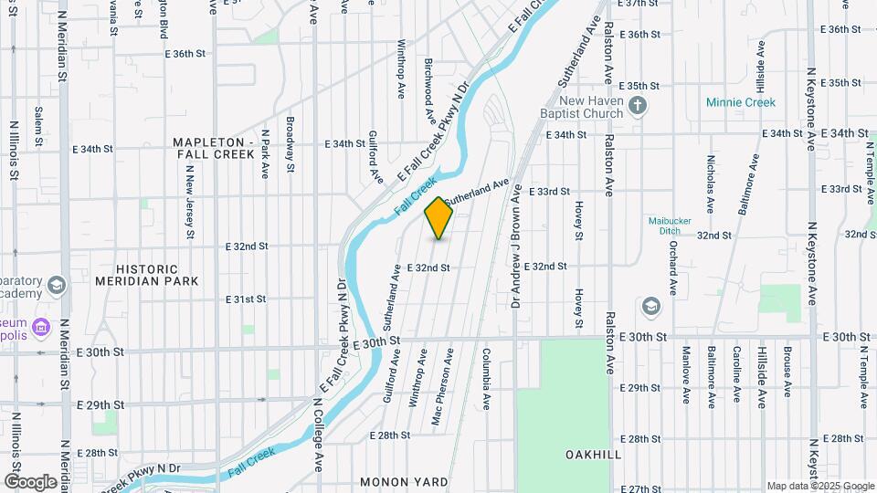 3227 Guilford Ave Map and Location Details