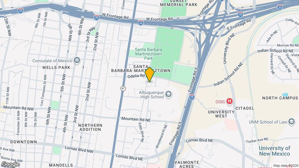 1508 Edith Blvd NE Map and Location Details