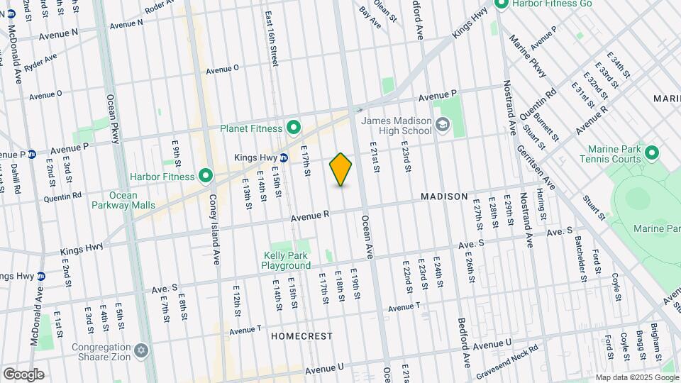 1762 E 19th St, Unit 3D Map and Location Details
