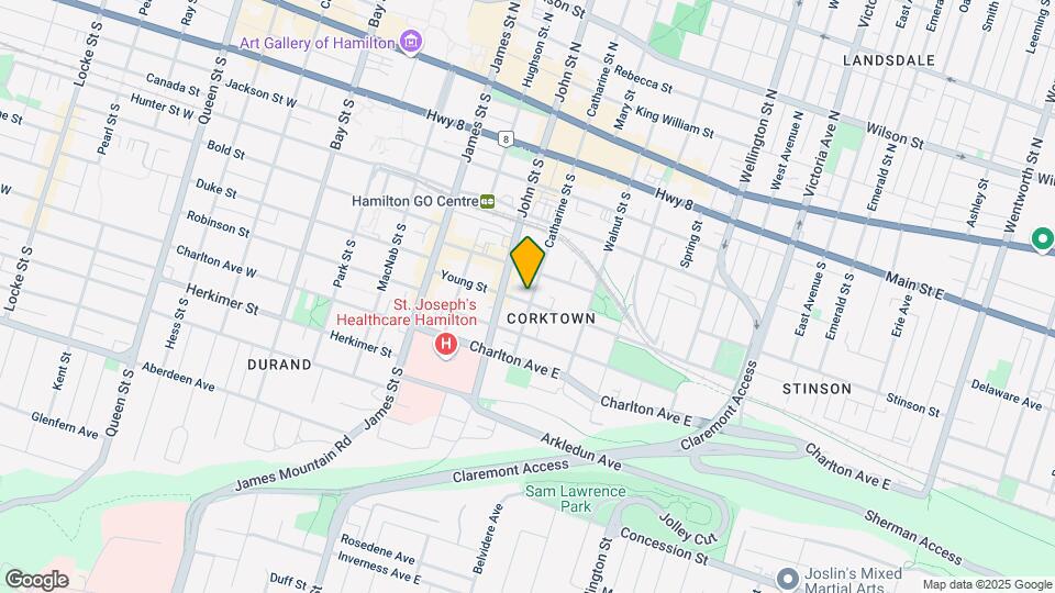 156 Catharine St S Map and Location Details