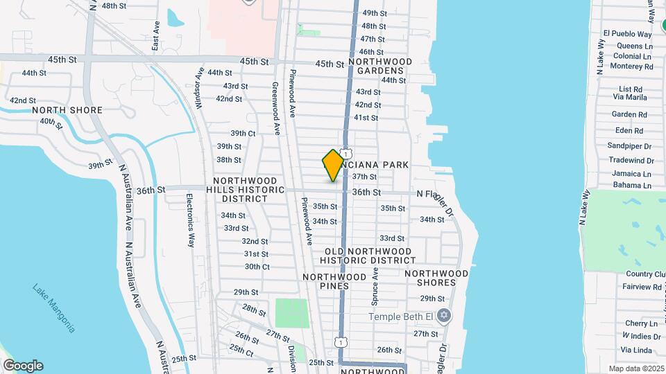617 36th St Map and Location Details