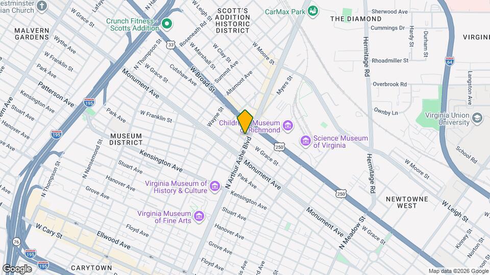 800 North Blvd Map and Location Details