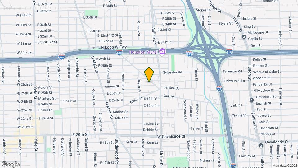 1135 Aurora St Map and Location Details