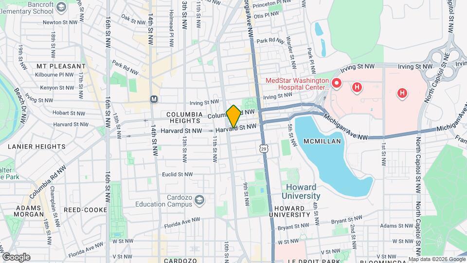 776 Harvard St NW Map and Location Details
