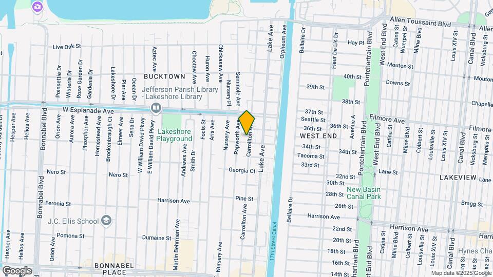 1404-1406 Carrollton Ave Mapa y Detalles de la Ubicación