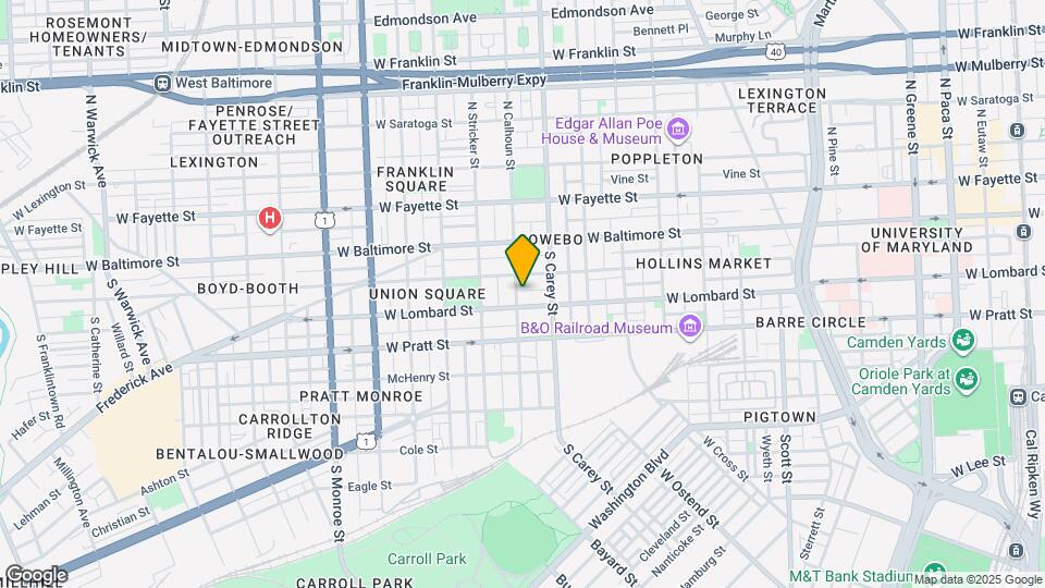 33 S Calhoun St Mapa y Detalles de la Ubicación