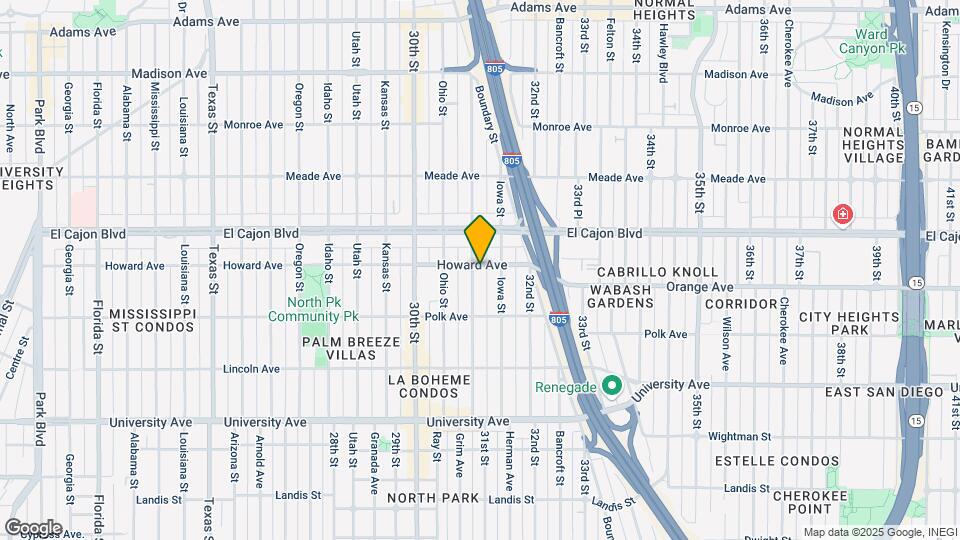 4193 Illinois St Map and Location Details