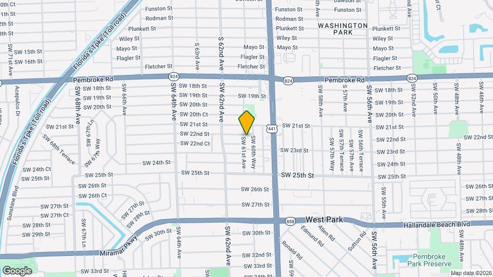 2209 SW 61st Ave Map and Location Details