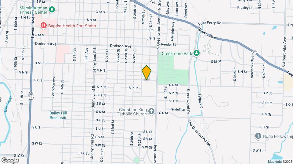 2512 S O St Map and Location Details