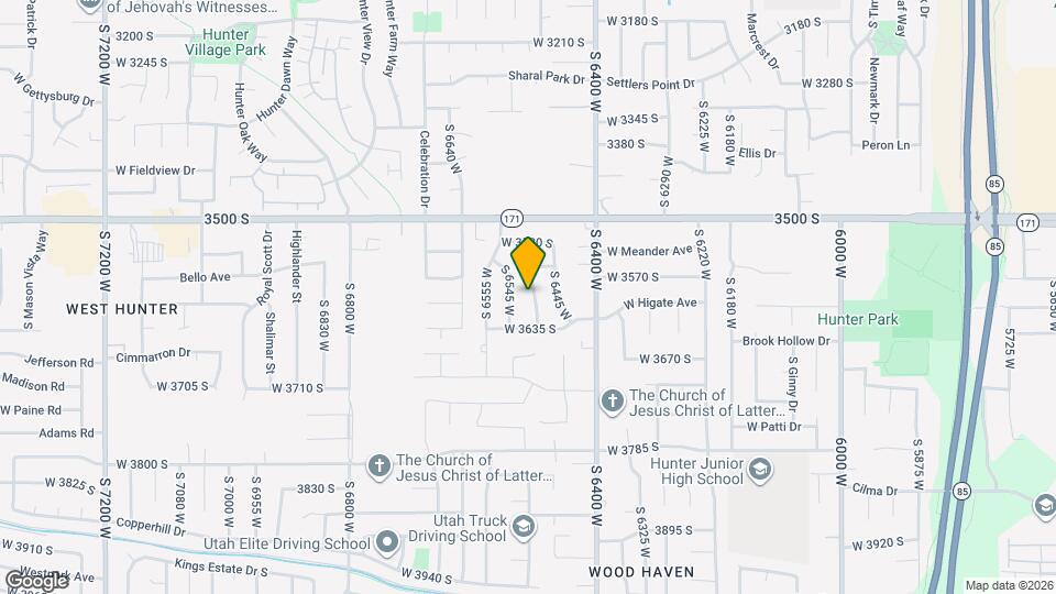 3600 S 6505 W Map and Location Details