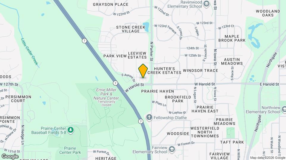 21609 W 126th Terrace Map and Location Details