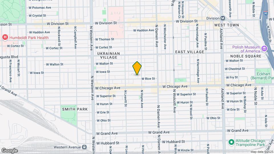 2114 W Rice St Map and Location Details