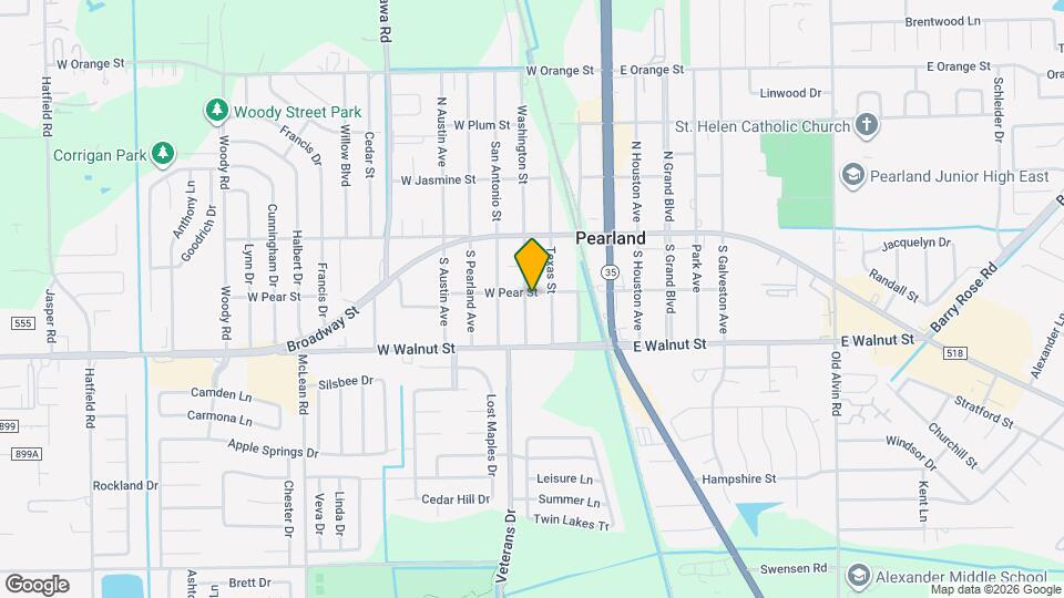 2503 Washington St Map and Location Details