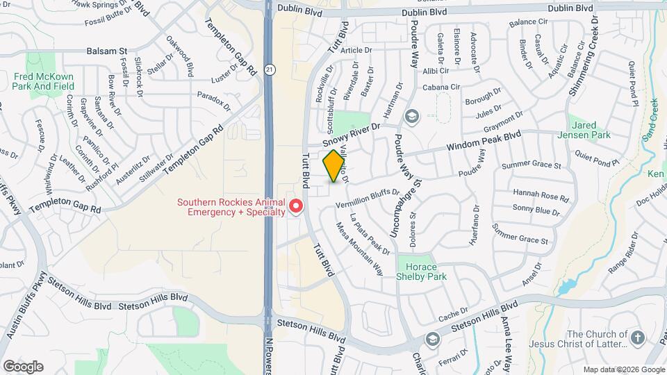 5913 Ensemble Heights Map and Location Details