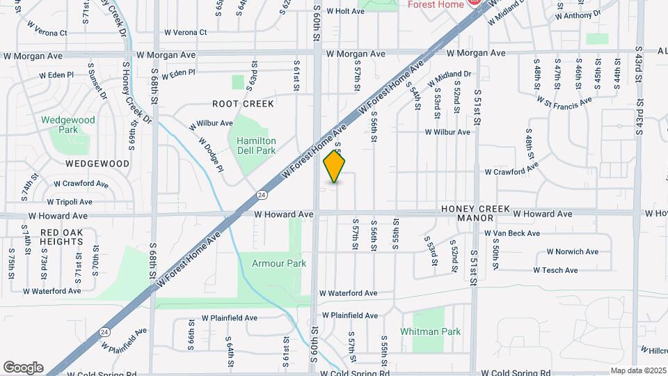 3833 S 58th St Map and Location Details