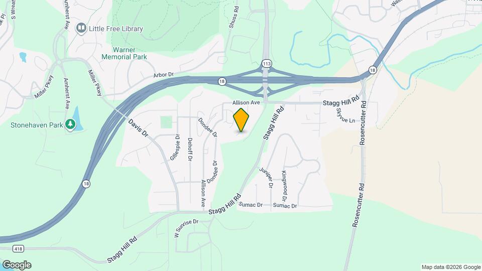 730 Ridgewood Dr Map and Location Details