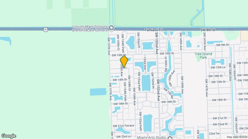 15484 SW 12th Terrace, Unit 1 Map and Location Details