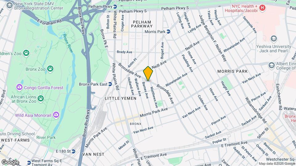 1957 Bronxdale Ave Map and Location Details