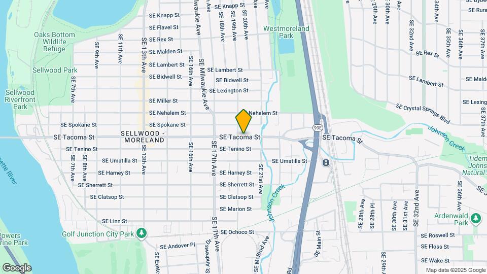 1906 SE Tacoma St Map and Location Details
