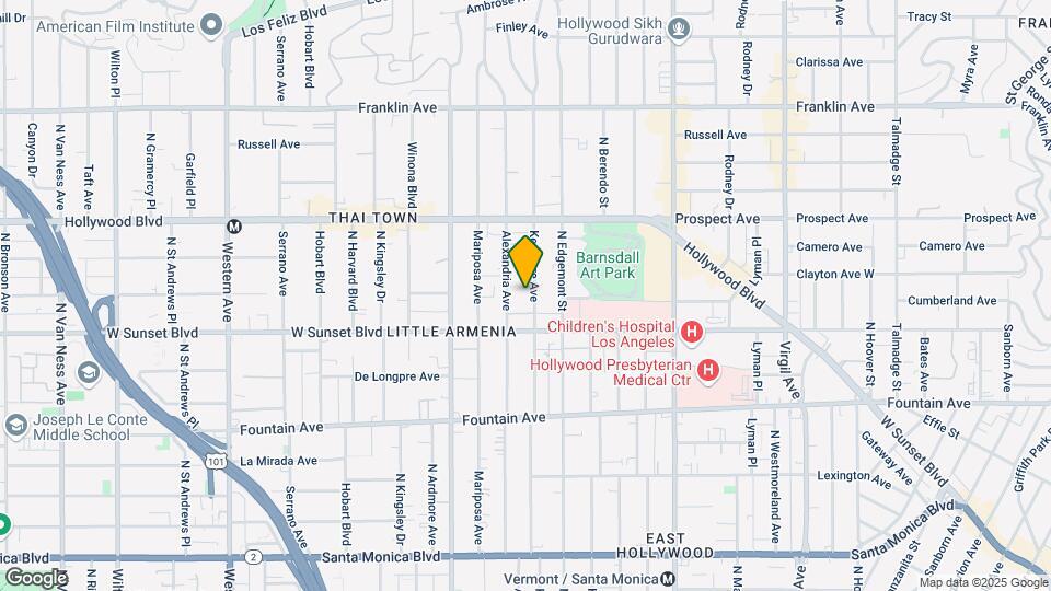 1535 N Kenmore Ave Map and Location Details
