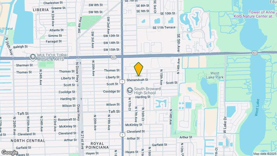 1701 Shenandoah St, Unit 2 Map and Location Details