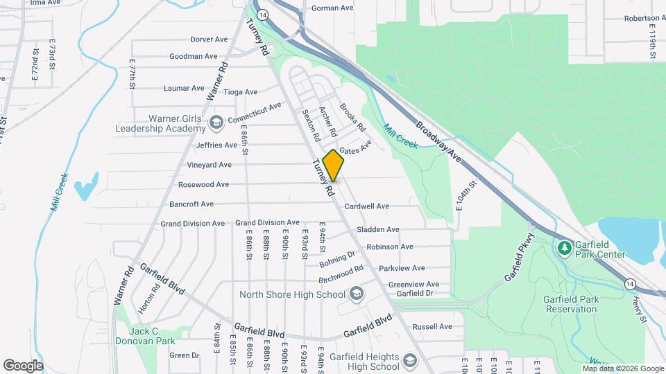 4539 Turney Rd Map and Location Details