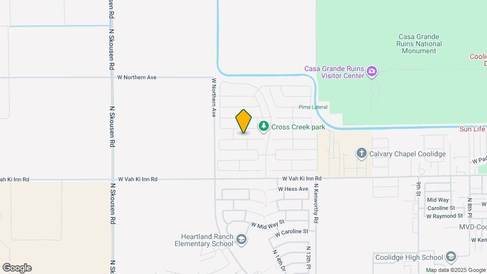 1652 W Aztec Dr Map and Location Details