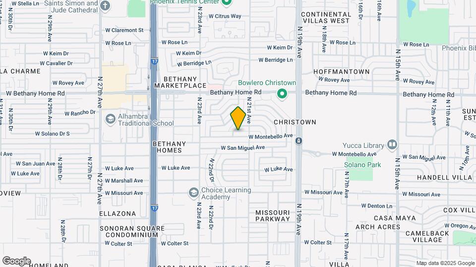 2118 W Montebello Ave Map and Location Details