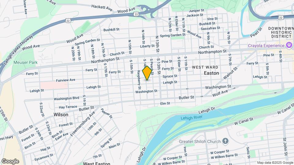1347 Lehigh St Map and Location Details