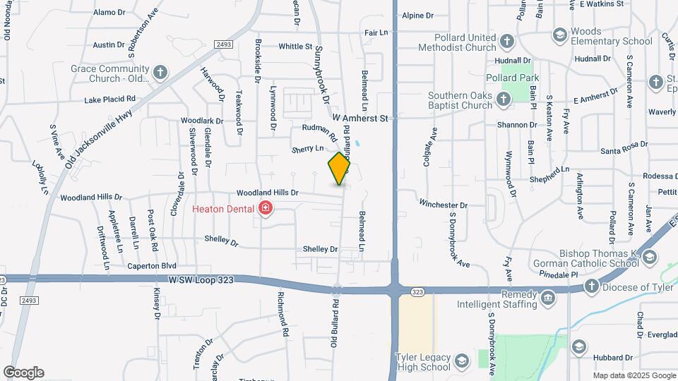 401 Woodland Hills Dr Map and Location Details