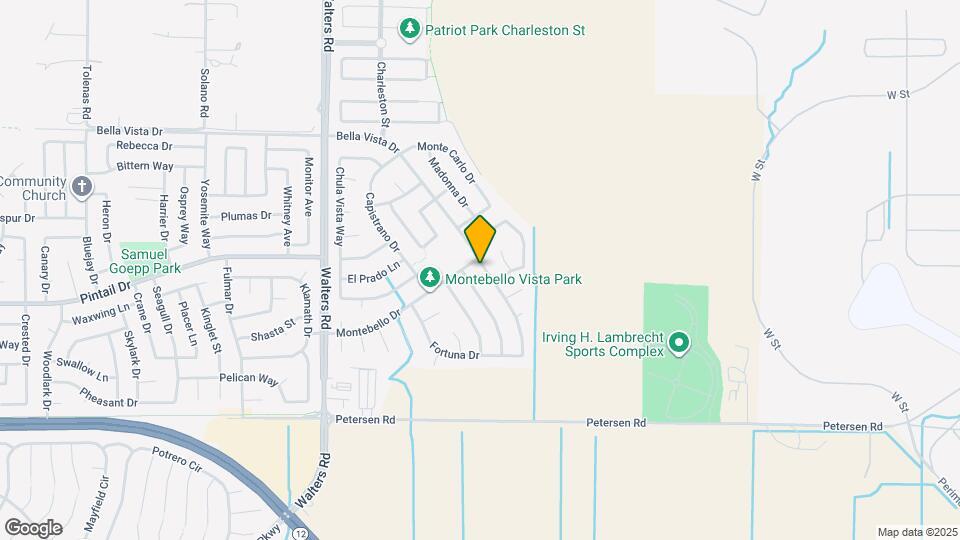 500 Bella Vista Dr Map and Location Details