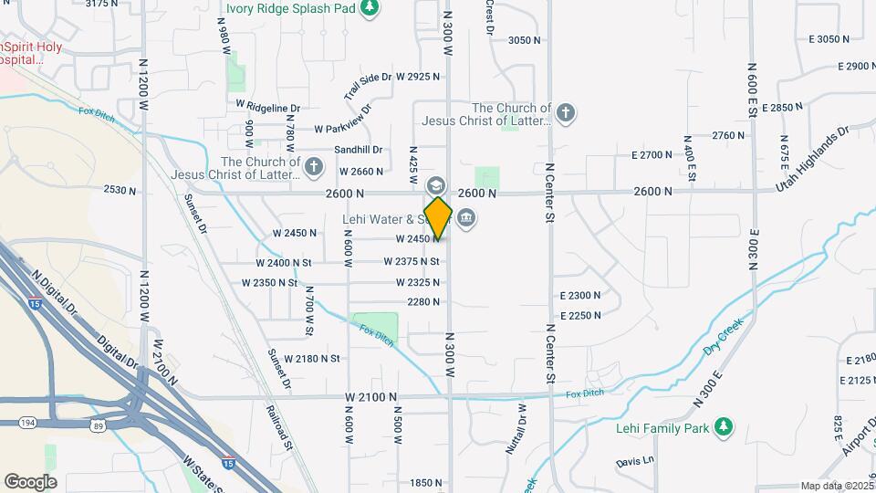 339 W 2450 N Map and Location Details