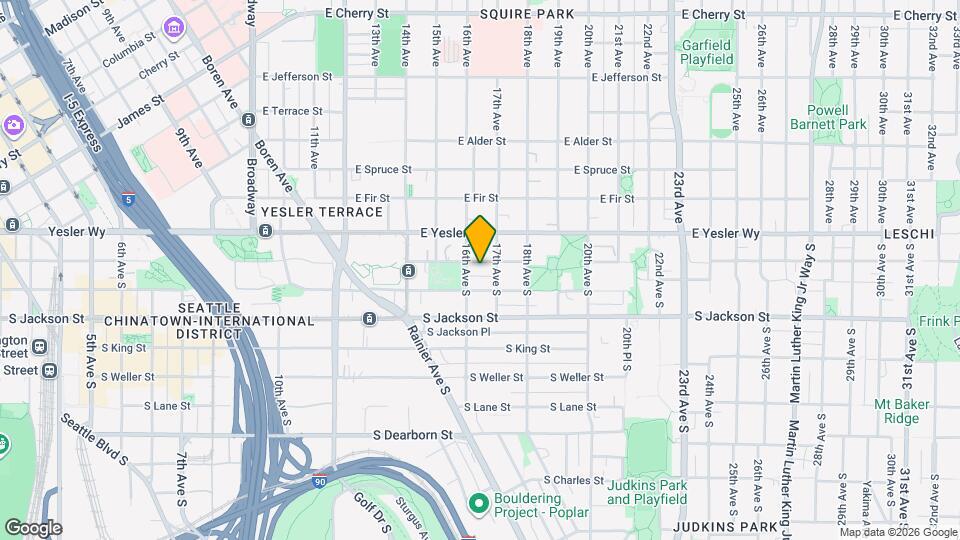 1600 S Washington St Map and Location Details