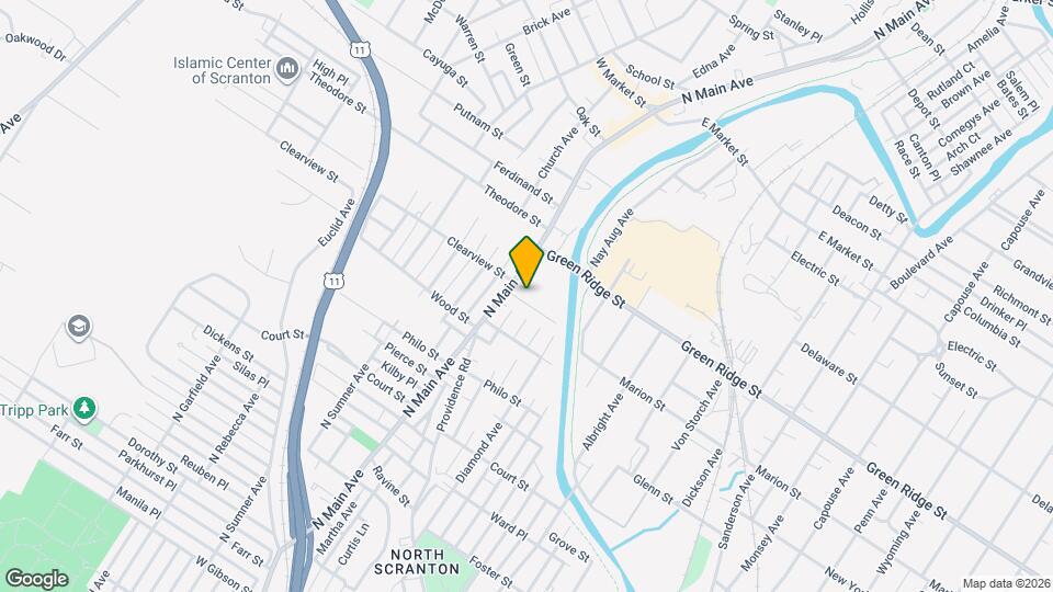 1012 Clearview St Map and Location Details