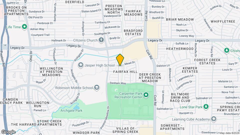 6808 Pentridge Dr Map and Location Details