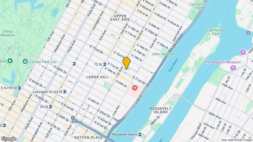 417 E 71st St Mapa y Detalles de la Ubicación