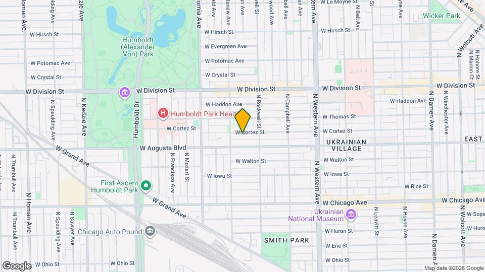 2635 W Cortez St Mapa y Detalles de la Ubicación