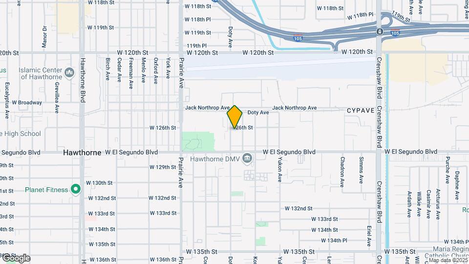 12606 Doty Ave Map and Location Details