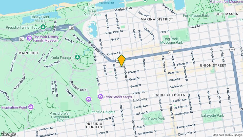 2633 Greenwich St Map and Location Details