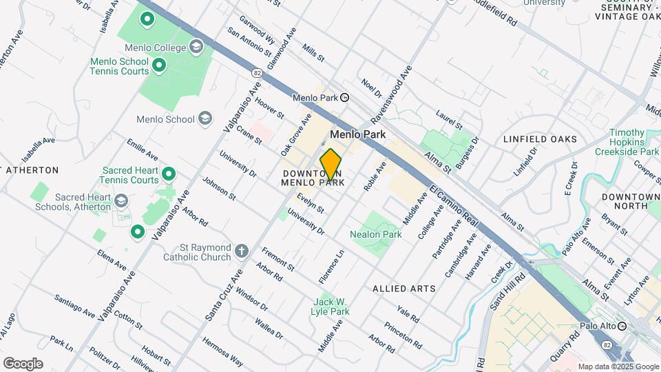 745 Menlo Ave Mapa y Detalles de la Ubicación