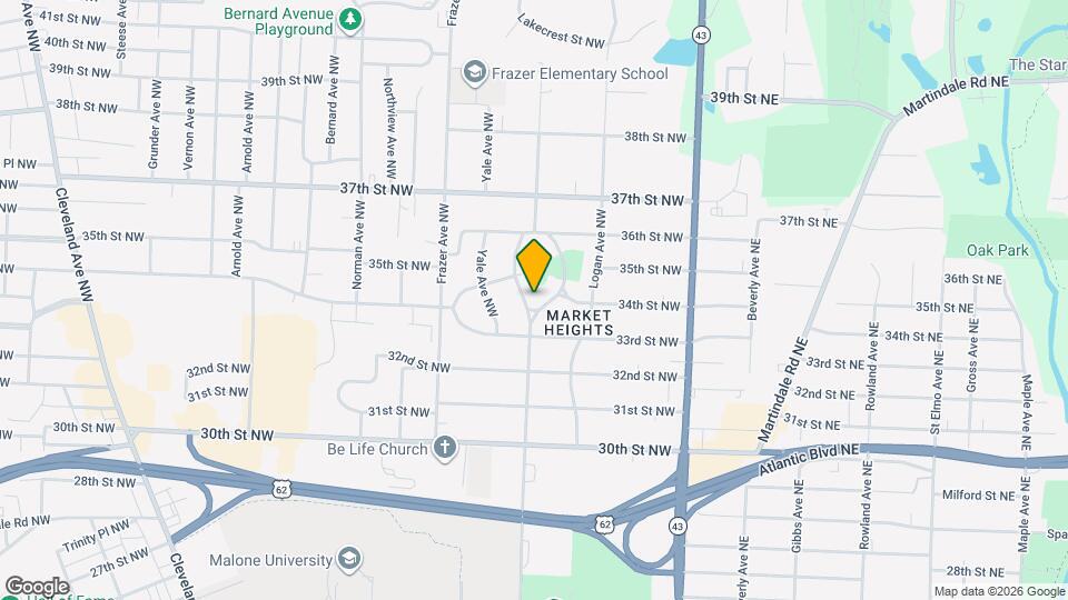 3332 W Harvard Blvd NW Map and Location Details