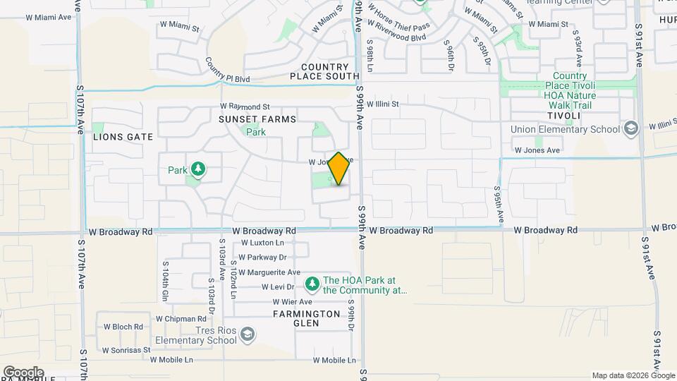 9927 W Southgate Ave Map and Location Details