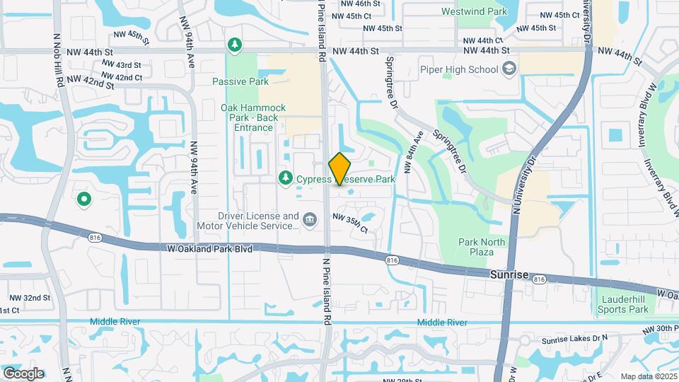 3700-3730 N Pine Island Rd-Unit -138 Map and Location Details