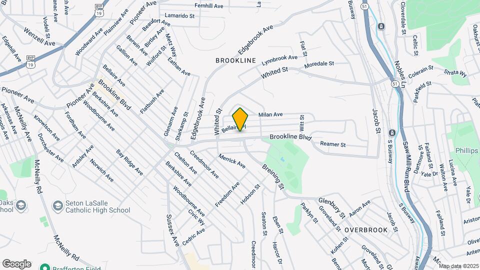 1233 Brookline Blvd Map and Location Details
