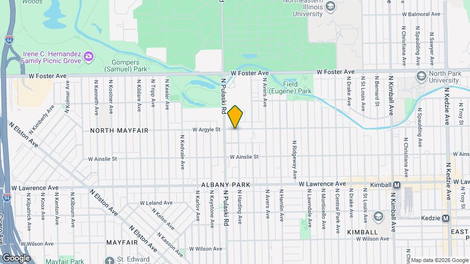 4954 N Harding Ave Map and Location Details